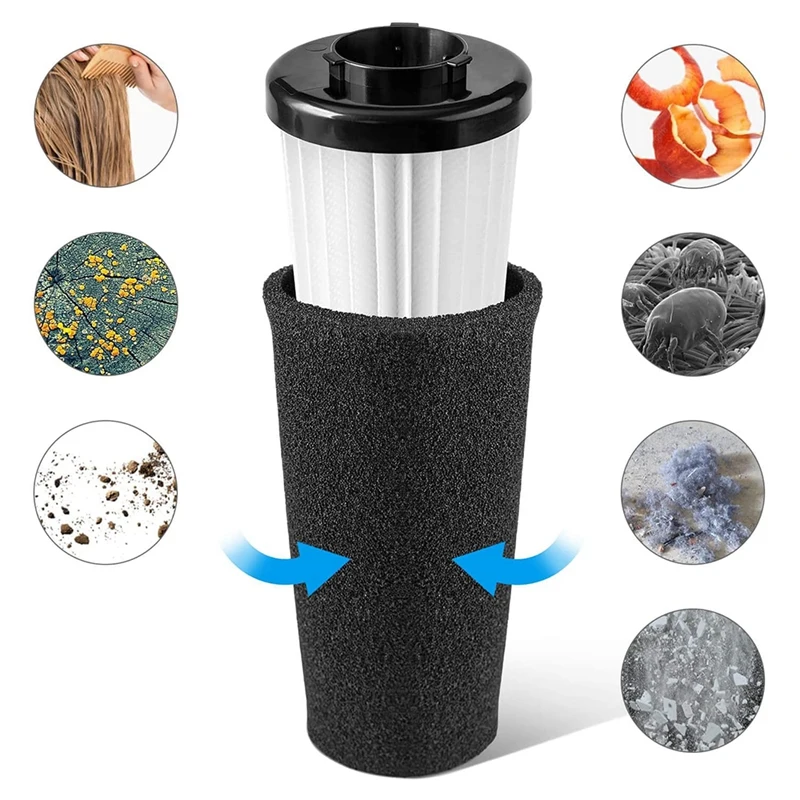 Filtro de substituição de 4 pacotes com escova para Dirt Devil Style F112 Endura substitui filtro de captura de odor, parte AD47936,UD20124