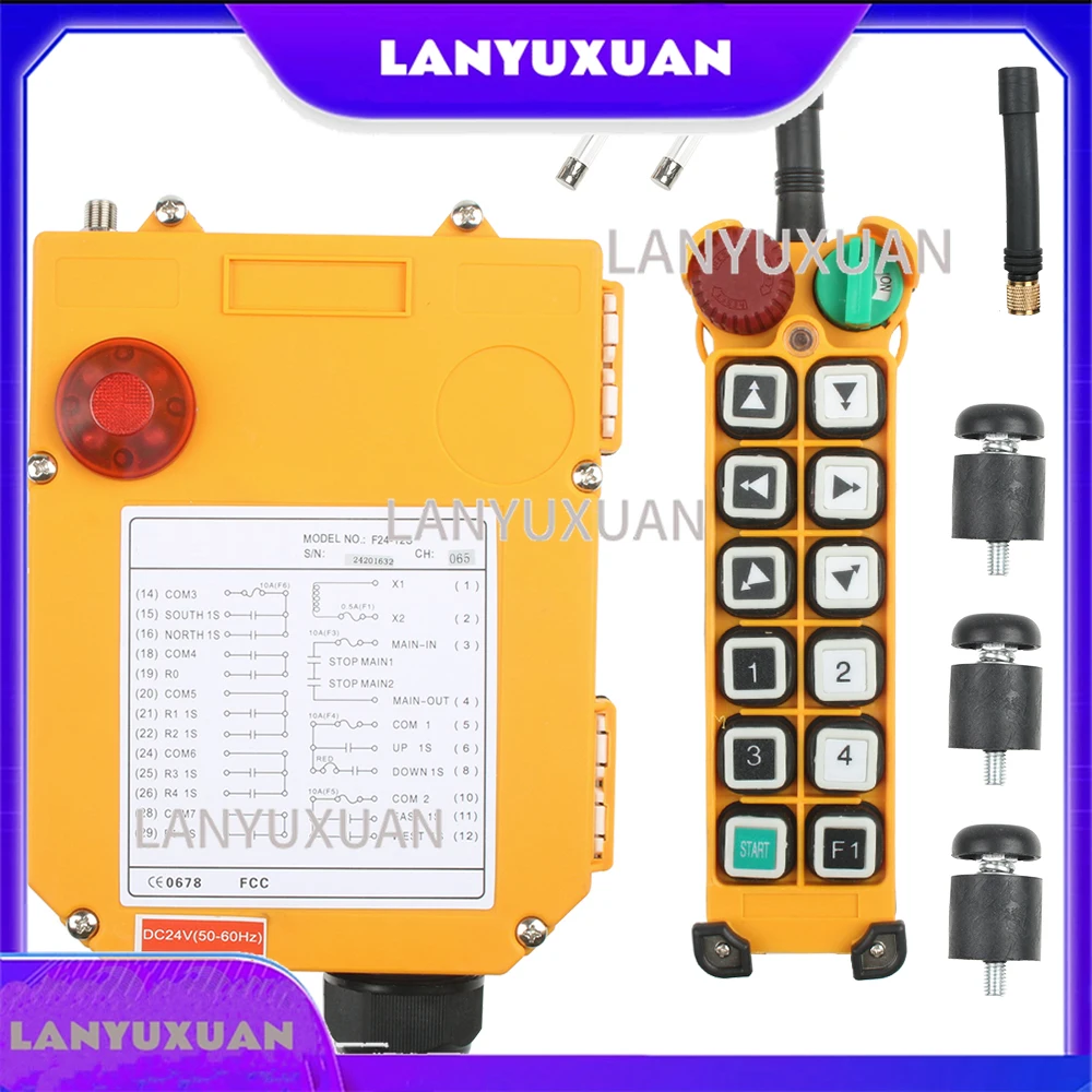 Dual/Single speed F24-12D/F24-12S driving crane industrial wireless remote control industrial 12 12V 24V 220V 380V