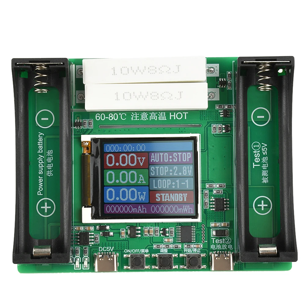18650 Lithium Battery Capacity Tester Module MAh MWh Digital Battery Power Detector Module 18650 Battery Tester