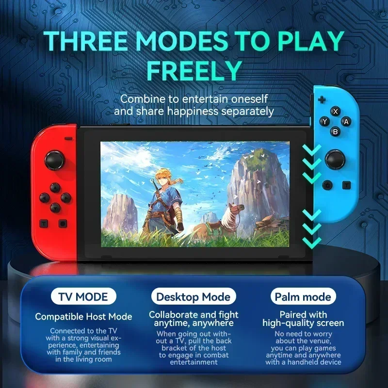 

Joycon Controller Switch L/R Joypad For NS/Lite/Oled/Pc Joypad Gamepads Joystick With Dual Vibration/RGB Led/5.2 BT