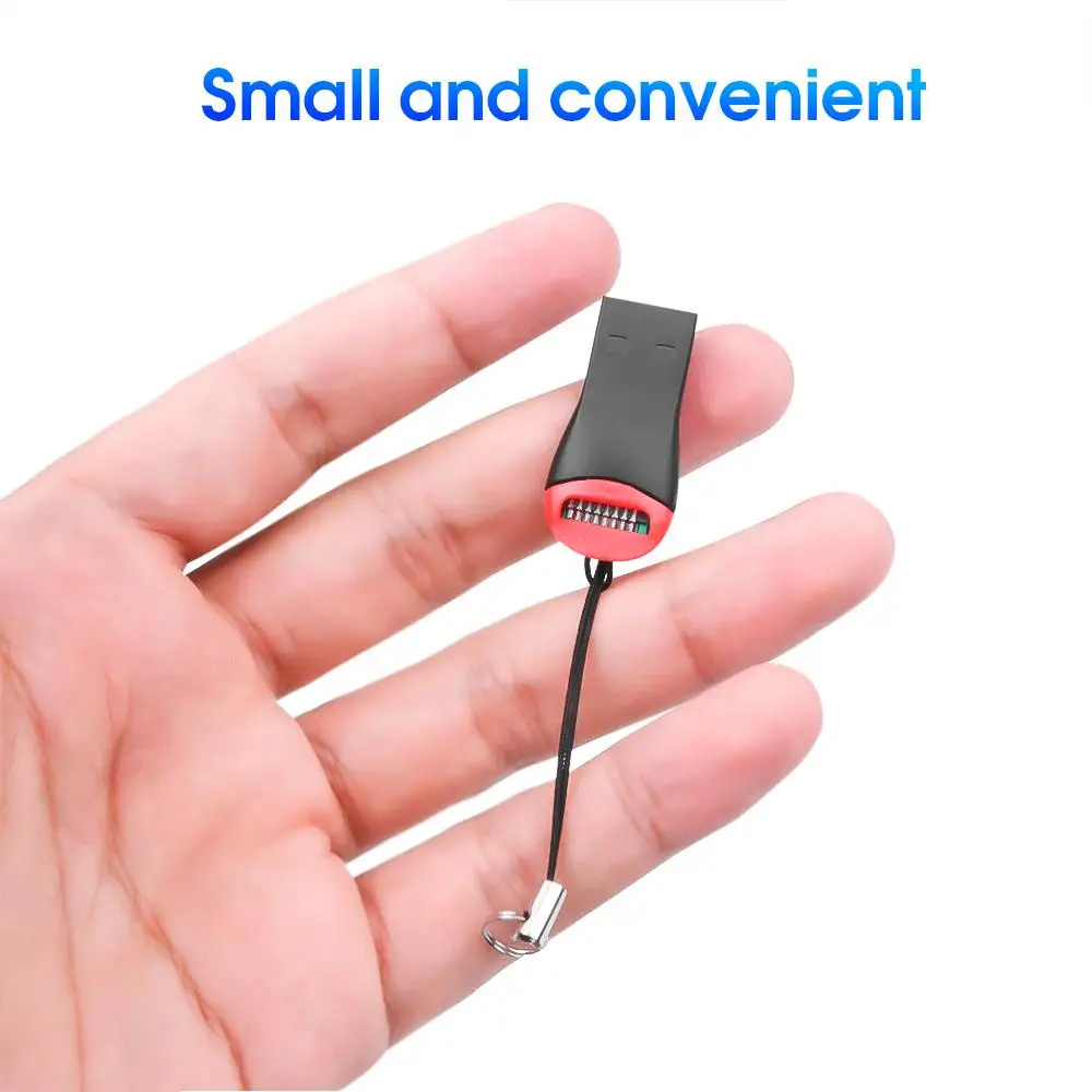 Mini USB Adapter USB 2.0 Card Reader Adapter Micro SD SDHC TF Flash Memory Card Reader For Laptop