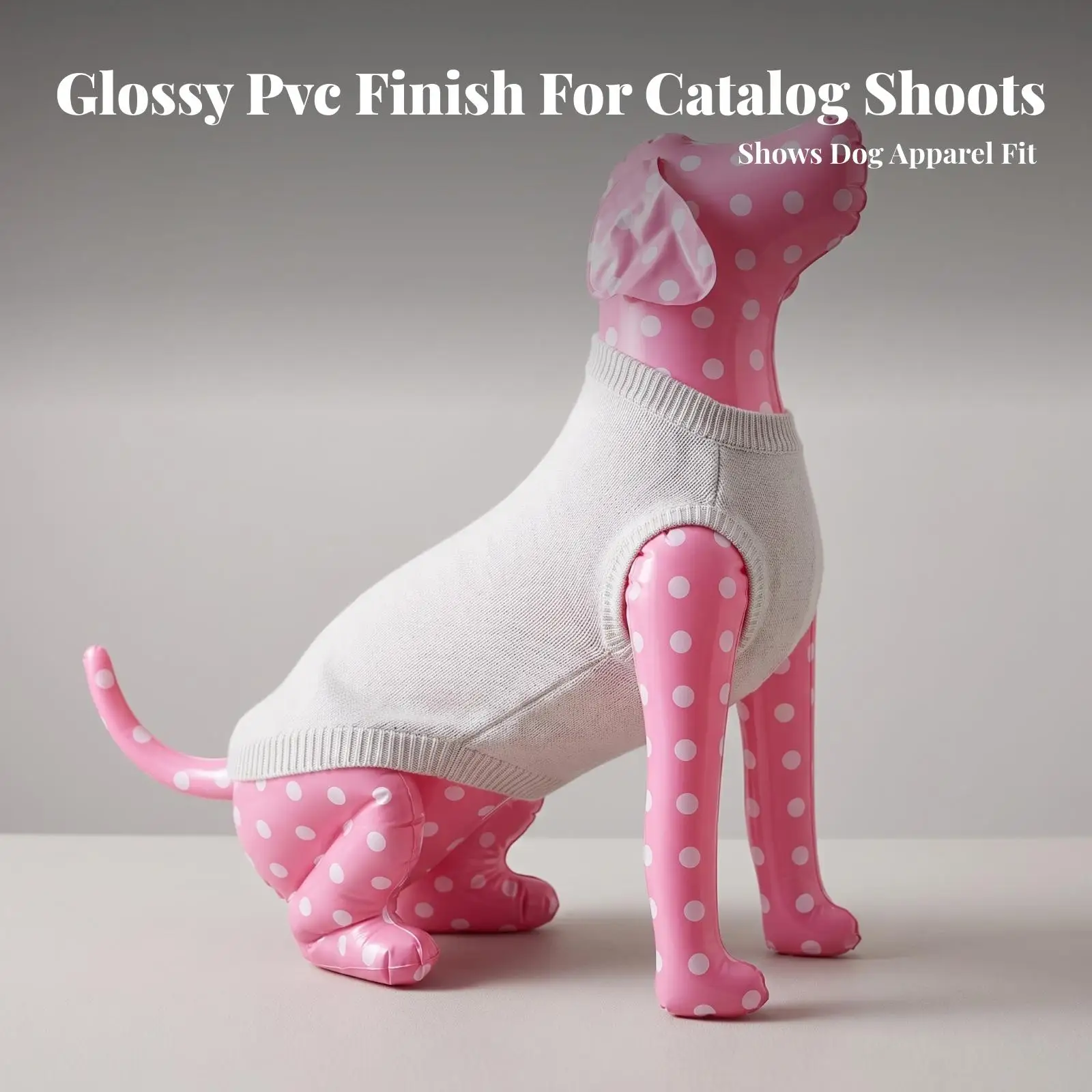 Inflatable Dog Mannequin Lightweight PVC Dog Mannequin Stable for Commerce Shows