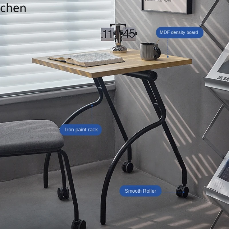 YFY Folding Desk Small Apartment Simple Home Office Desk Designer Creative Movable