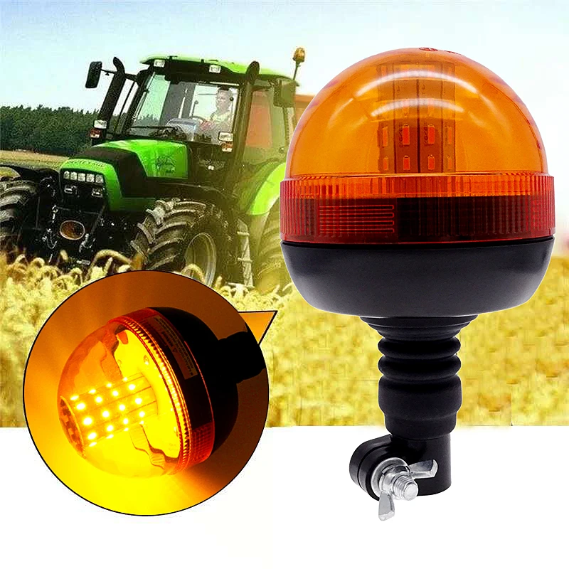 

1pc for Emergency Tractor Trailer Boat SUV Fire Engine Car Roof Signal Lamp Warning Light Yellow Rotating Strobe Light Universal