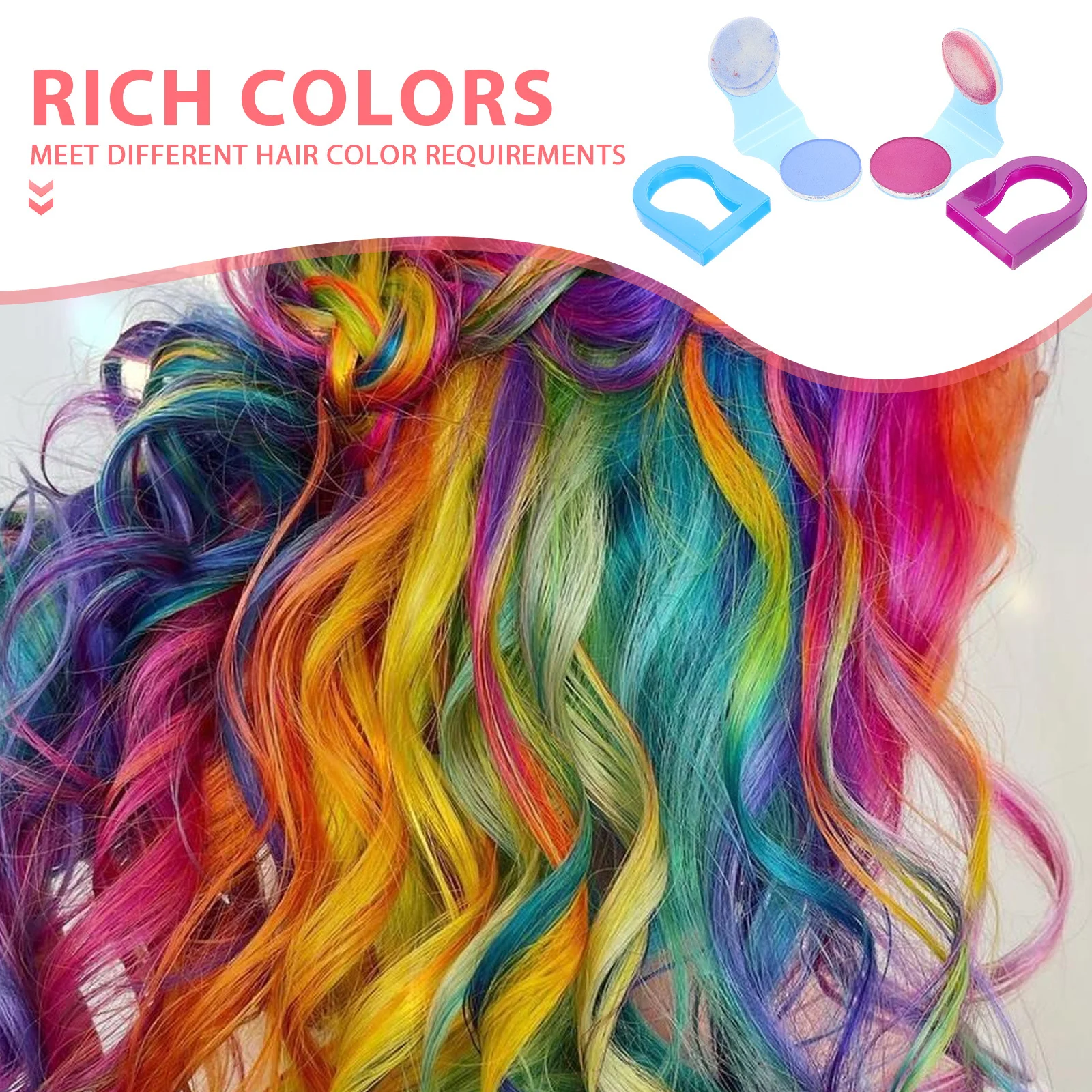 

8Pcs Temporary Hair Chalk 8 Colors Washable Hair Dye for Festival Halloween Cosplay Cosplay Party Supplies
