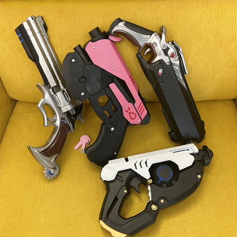 Gra Cosplay Revolver Śmierci Broń Modelowa Rekwizyty Laserowy Karabin Bez Strzelania Bezpieczny Gumowy PU Prezent Zabawki