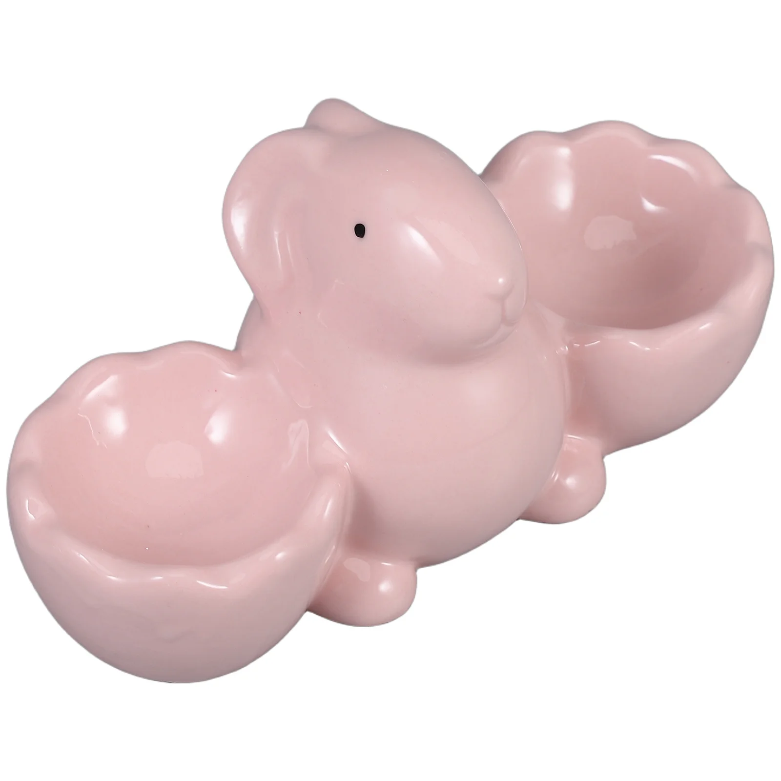 

Countertop Egg Holder Ceramic Rabbit Cup Creative Bunny Childrens Cups Display Eggs