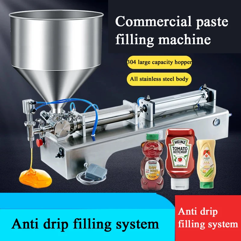 PBOBP Food Single Head Filling Machine Stainless Paste Dispensing Liquid Packing Equipment Sold Cream Machine 1- 100ml