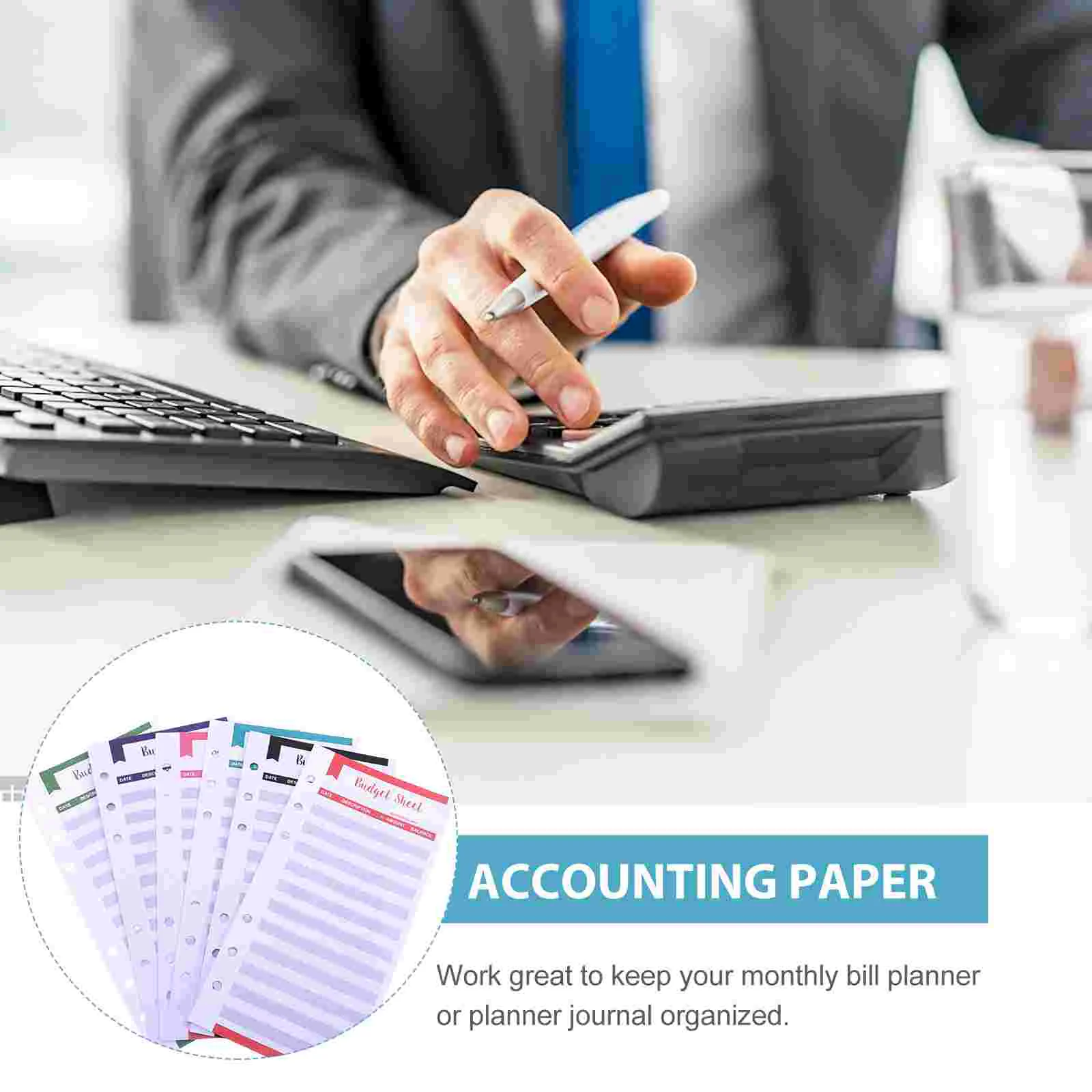 Budget Card Expense Tracking Helper Planner Paper for Business Use Money Organizer Cash Consumption Binders