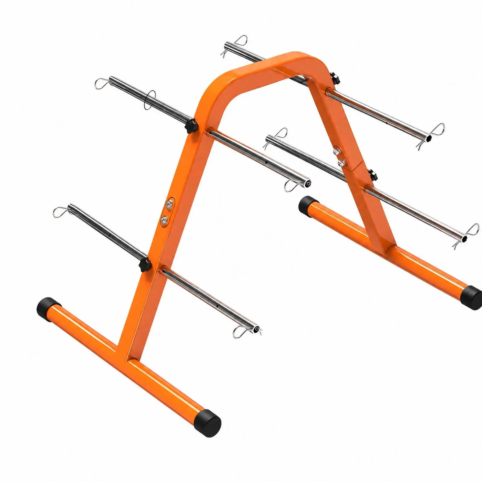 Heavy Duty Wire Spool Rack Stand Adjustable Cable Organizer with Chrome Rods for Home Utility Room Storage