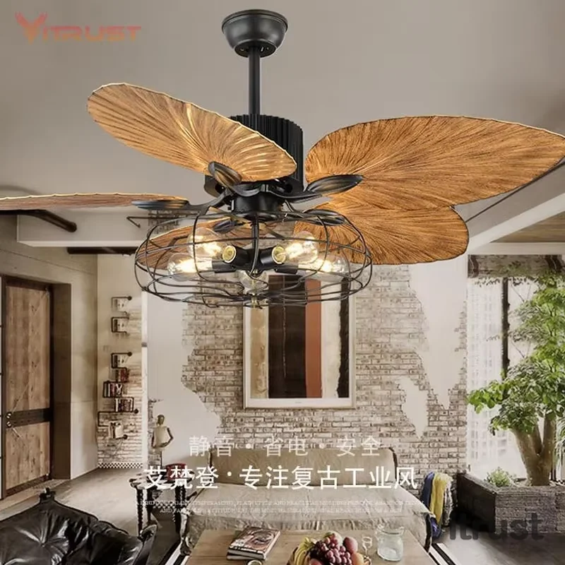 42/52 Inch Loft Ceiling Fan ABS Blades Industrial ceiling fan electric fan mute Remote Controller Bedroom Living Room Dinging