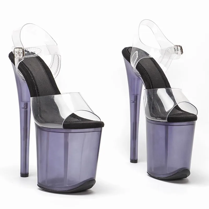 

New 20CM/8inches PVC Upper Sexy Exotic High Heel Platform Party Sandals Pole Dance Shoes Model Shows Sandals 069