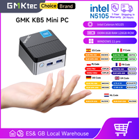 GMKtec KB5 Mini PC Intel Celeron N5105 Windows 11 Pro 4C/4T DDR4 8GB RAM 128GB ROM WiFi5 BT4.2 Desktop Computer for Home/Office