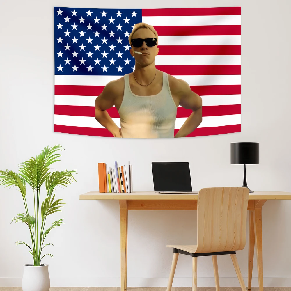 Rafe Cameron Pink American Flag Tapestry Poster Indoor Drew Starkey Banner Wall Hanging Bedroom Living Room Dormitory Wall Cloth