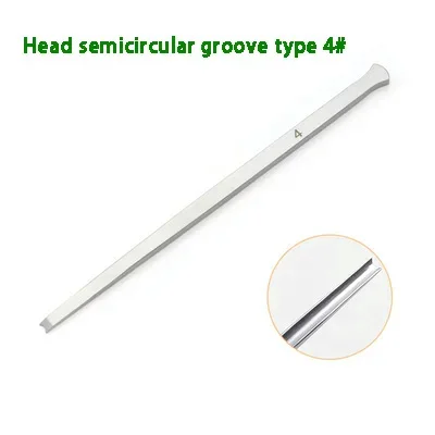 1PCS Stainless Steel Bone Chisel Bone Knife Nose Bone Chisel Left Protection Right Protection Double Head Protective Shovel Type