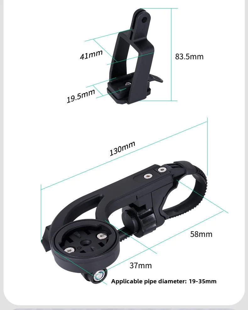 OFFBONDAGE Fahrrad Multifunktionaler Codetischhalter Geeignet für Mountainbikes Rennräder Fahrradbeleuchtung Sportkamerahalter – Detail 3