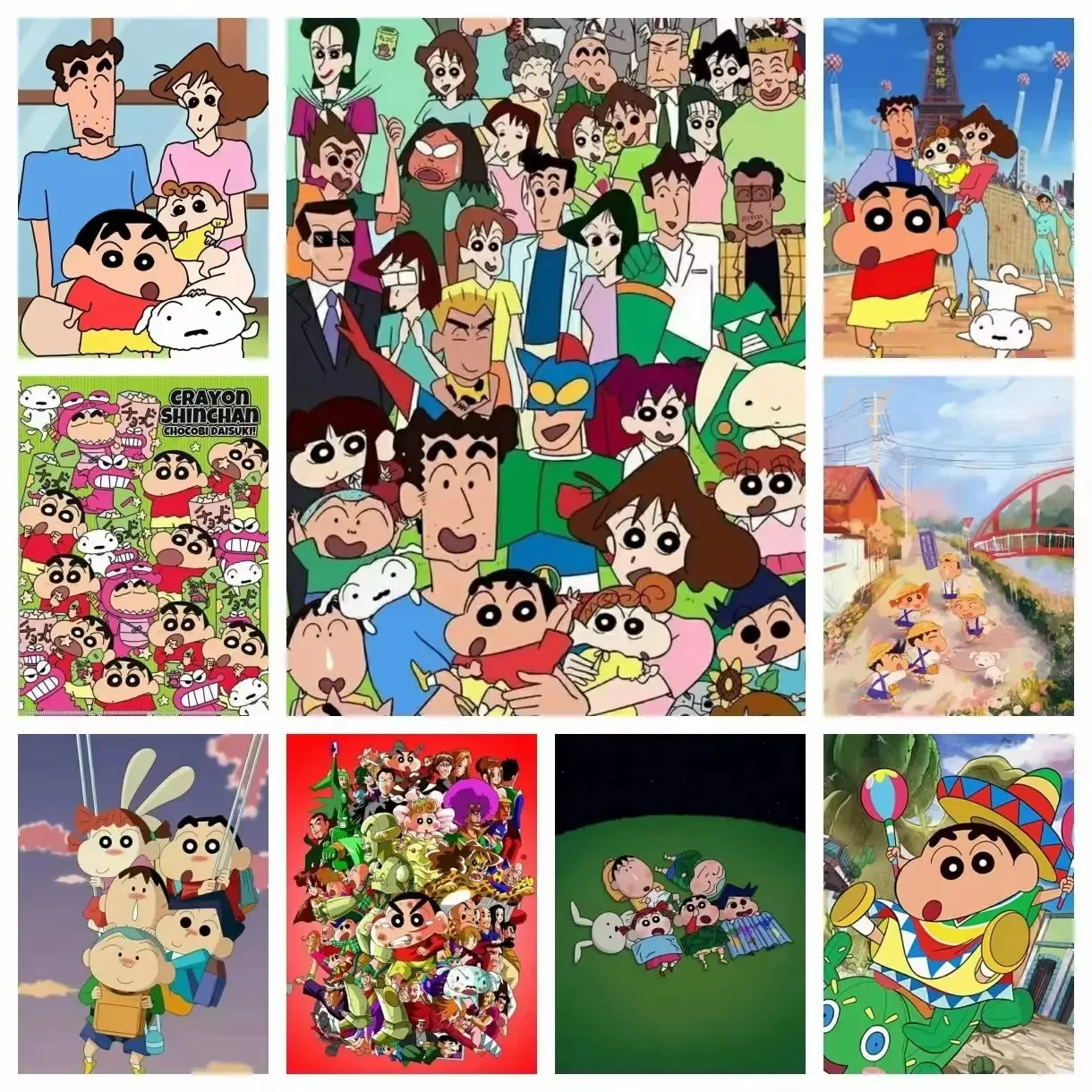 500/1000/1200/2000PCS Jigsaw Puzzle Crayon S-Shin C-Chan Cute Anime For Adults Great Weekend Relaxation And Family Fun