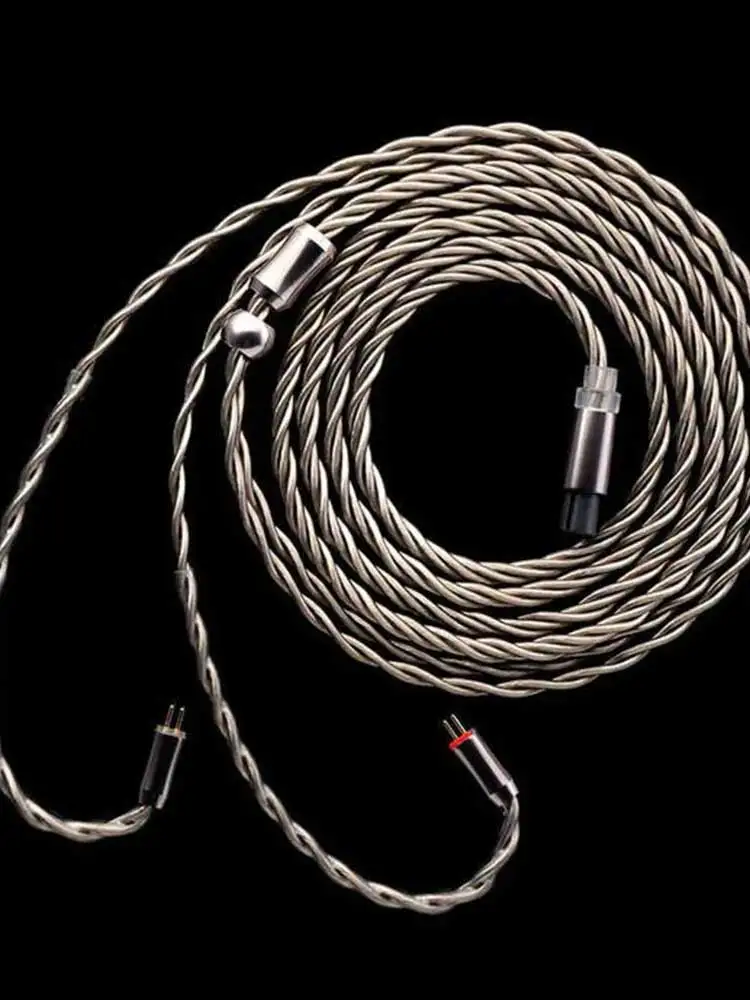 Kinera Dromi auricolare cavo di aggiornamento modulare cavo HIFI 6N OCC con connettore MMCX da 0.78mm placcato argento 2.5 + 3.5 + 4.4mm 3 spine