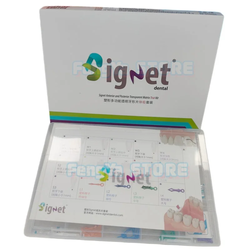 

150Pcs/Box Dental Signet Transparent Matrix Trial System Clear Anterior & Posterior BioClear BT Black Triangle Matrices Wedges