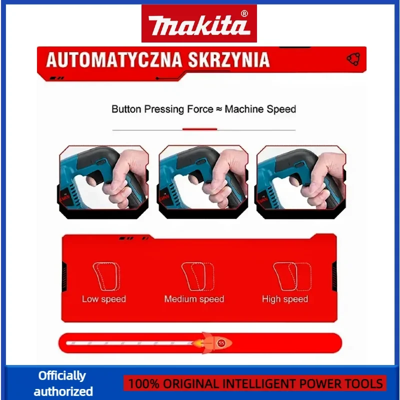 ماكيتاسا أدوات كهربائية لاسلكية محمولة منشار ترددي بدون فرش ترددي مع 4 قطعة شفرات منشار لبطارية 20 فولت 18 فولت #3