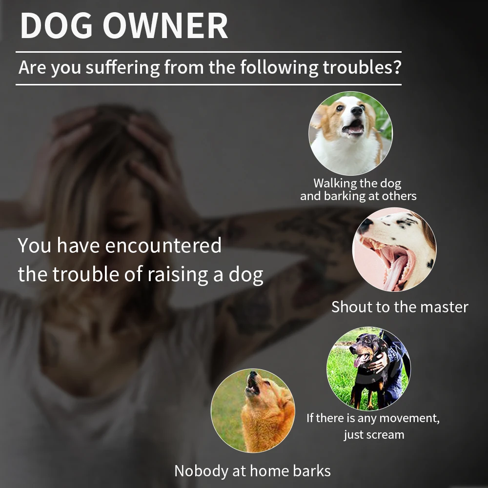 Automatisches Anti-Bark-Hunde halsband für Welpen wasserdichter wiederauf ladbarer Hund effektiv aufhören zu bellen Trainings halsband doppelte Vibration – Detail 3