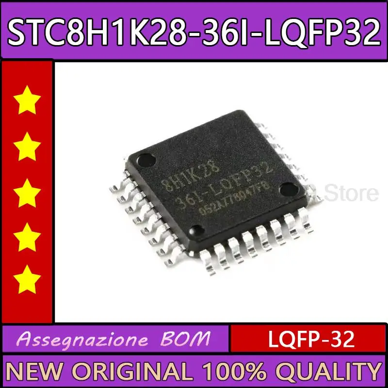 5pcs/lot STC STC8H1K28-36I-LQFP32 MCU chip IC STC8H1K28-36I-LQFP32G 8H1K28-36I-LQFP32