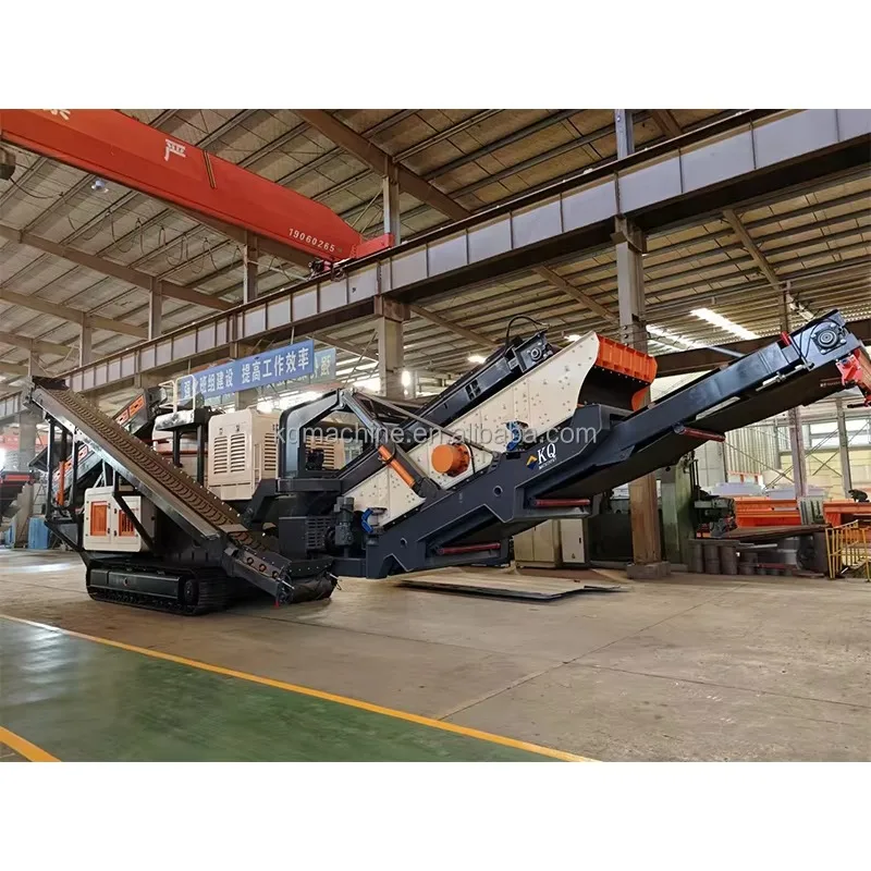 Mobile Crushing Station for Potassium Feldspar Pebbles Mineral Crushing Operations Featuring Core Components Motor and Gear