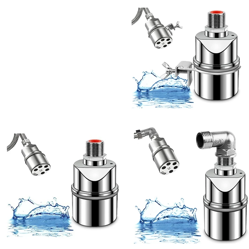 

Stainless Steel Water Level Control Float Valve For Tank, 3/4 Inch Float Ball Valve, Suitable For Water Tanks, Pond