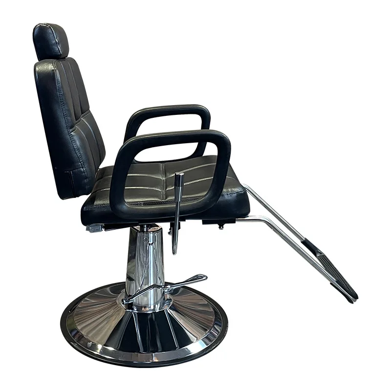 

Barber chair retro reclining rotating barber lift American oil head hair cutting swivel chair