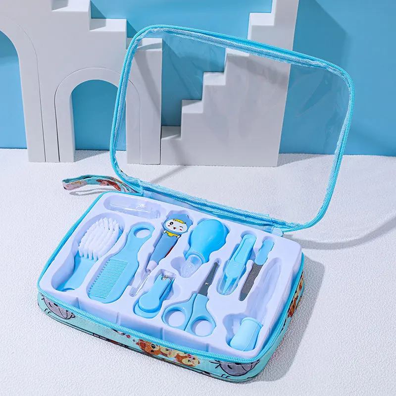 Baby Nail Care Set Ear Scoop  Nail Clipper Set  Baby Nail Polishing Comb  Brush Care