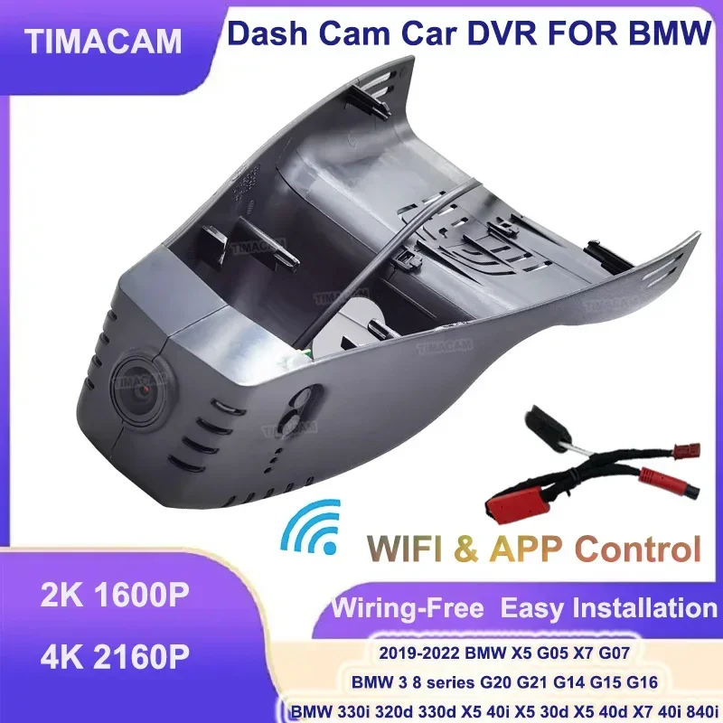 

TIMACAM 2K 4K Wi-Fi Автомобильный видеорегистратор для BMW 3 8 серии 330i 320d 330d G20 G21 X5 40i 30d 40d G05 X7 40i G07 840i G14 G15 G16