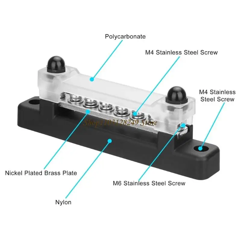 N5KD Pair Of Multipurpose 150A Busbars Designed For Yachts Boat Vehicle Marine Use