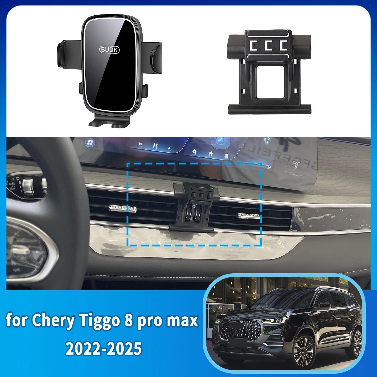

Car Mobile Phone Holder for Chery Tiggo 8 pro max 2022 2023 2024 2025 Navigation Stand Auto Accessories GPS Bracket