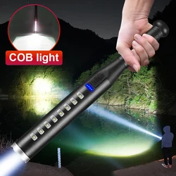 Rechargeable Led Torch Powerful Flashlight 18650 Waterproof Baseball Bat 4Mode Telescopic Baton USB Flash Light for Self Defense