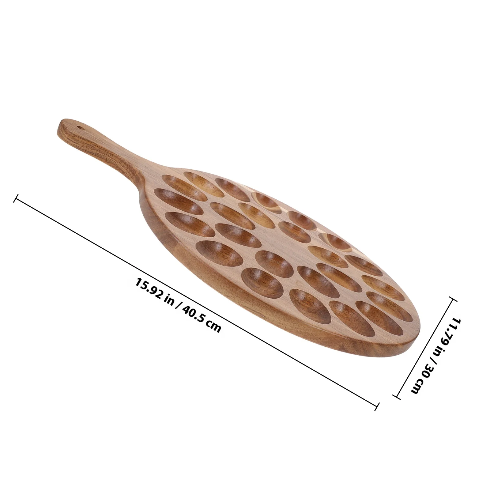صينية تقديم البيض الشيطان مع رف تخزين البيض الخشبي المقبض لمتجر السوبر ماركت المنزلي يستخدم التصميم المبتكر لتوفير المساحة