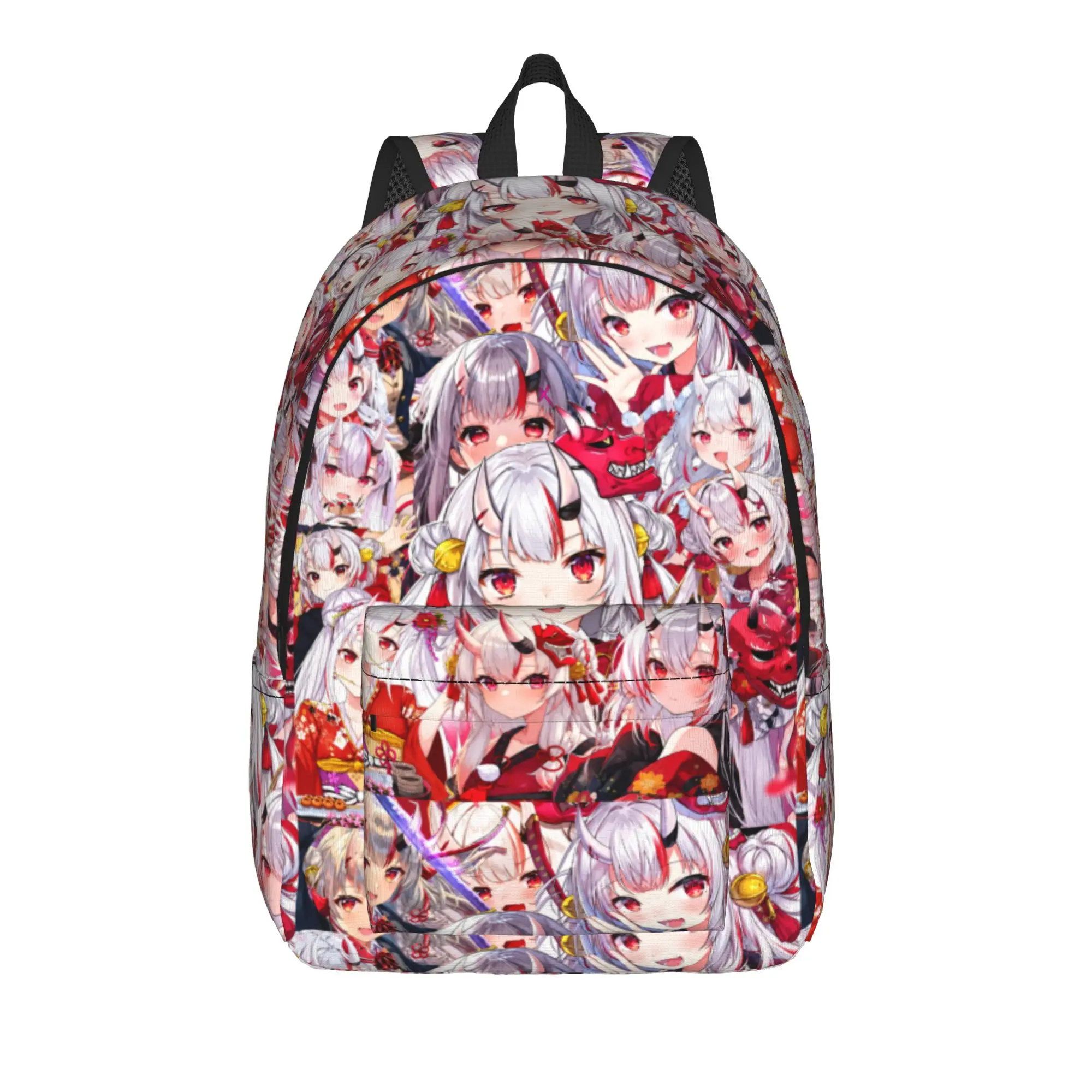 Hololive Gamers Nekomata Okayu Cute Backpack  Student Polyester Travel Backpacks Big Cool High School Bags Rucksack