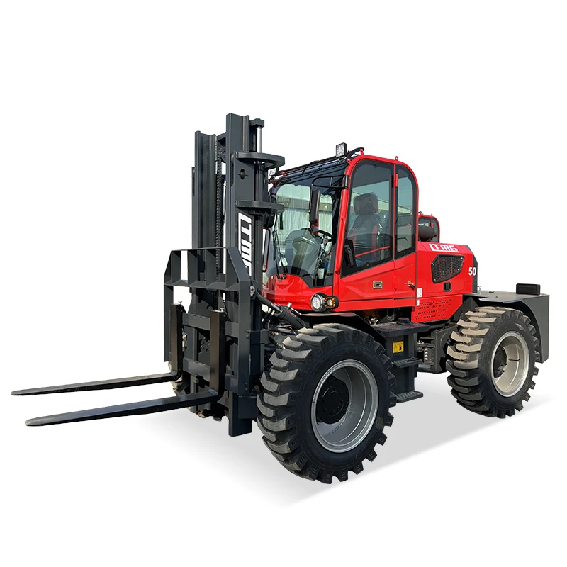 4 Wheel Drive Off Road Lifting Truck Articulated All Rough Terrain Forklift for Sale High Load Capacity Industrial Forklift