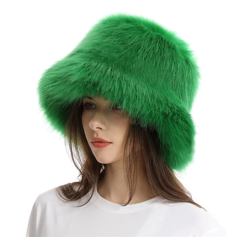 Chapeau chaud en peluche pour femme, oreillettes surdimensionnées, fausse fourrure moelleuse, chapeaux en coton, fourrure de raton laveur, chapeaux de documents solides, mode hiver, E27