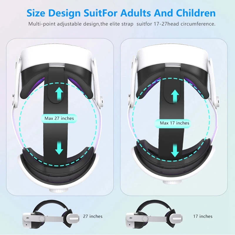 For Meta Quest3s Adjustable Headband High Elastic Sponge Does Not Press The Face VR Accessories Quest 3 Headband