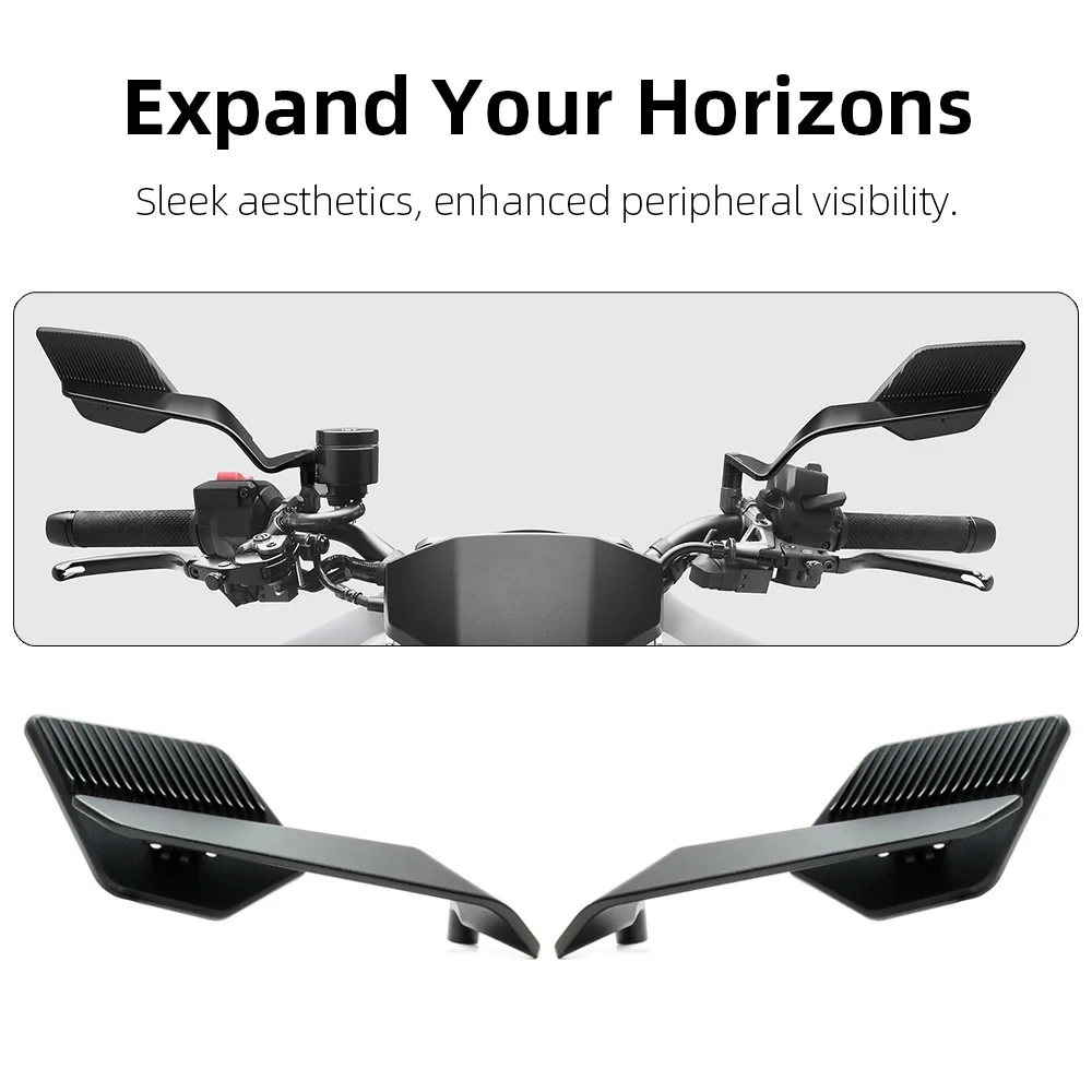 Universal Motorcycle Rearview Mirror for Honda CB1000R CB650R CB650F CB500 CB300 CB200X CB125 Sports Wind Wing Rear View Mirrors