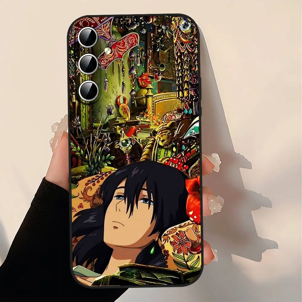 Anime G-Howls M-Moving CastleS Phone Case For Samsung S24/S25/S22 S30/A51 52/Lite/Ultra/5G/Plus/FE - Slim Shockproof Black Prot