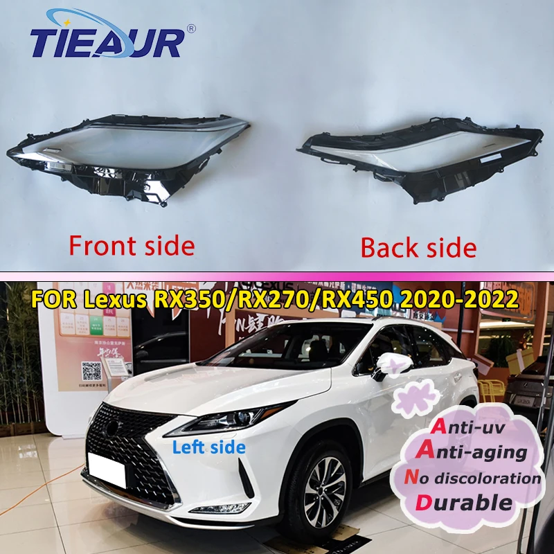 

Headlights Lens Cover For Lexus RX350 RX270 RX450h 2020 2021 2022 Front Headlamp Shell Transparent Lampshade Glass Lamp Shell