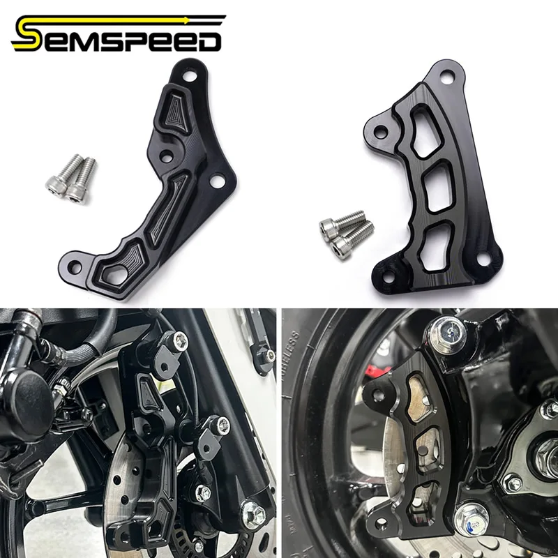 SEMSPEED Motorcycle 84mm 100mm Front Disc Brake Caliper‌ Caliper Relocation Bracket For YAHAMA NMAX 155 125 150 2022-2025 Year