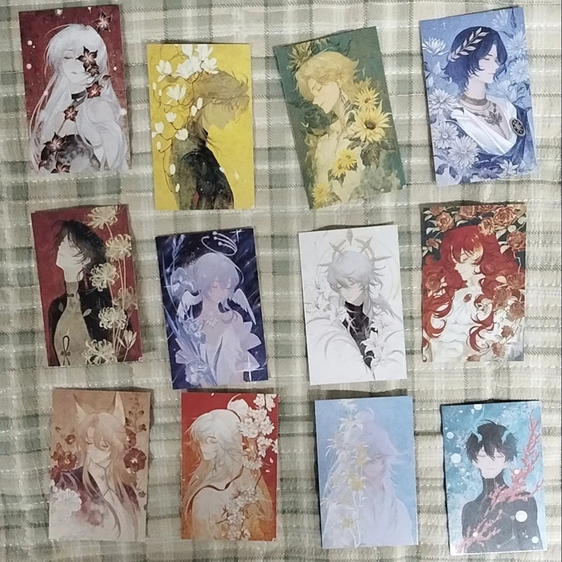 12Pcs/Pack  Merch Fans Character Cards Kakavasha Blade Jiao qiu Raiden Bosenmori Mei Dan Heng·Imbibitor Lunae