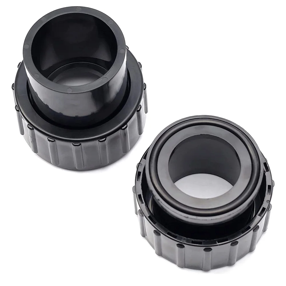 Spa Pump Connectors 2 Pcs Black Easy Installation PVC Parts Replacement Home Practical For Superflo Inground Pool