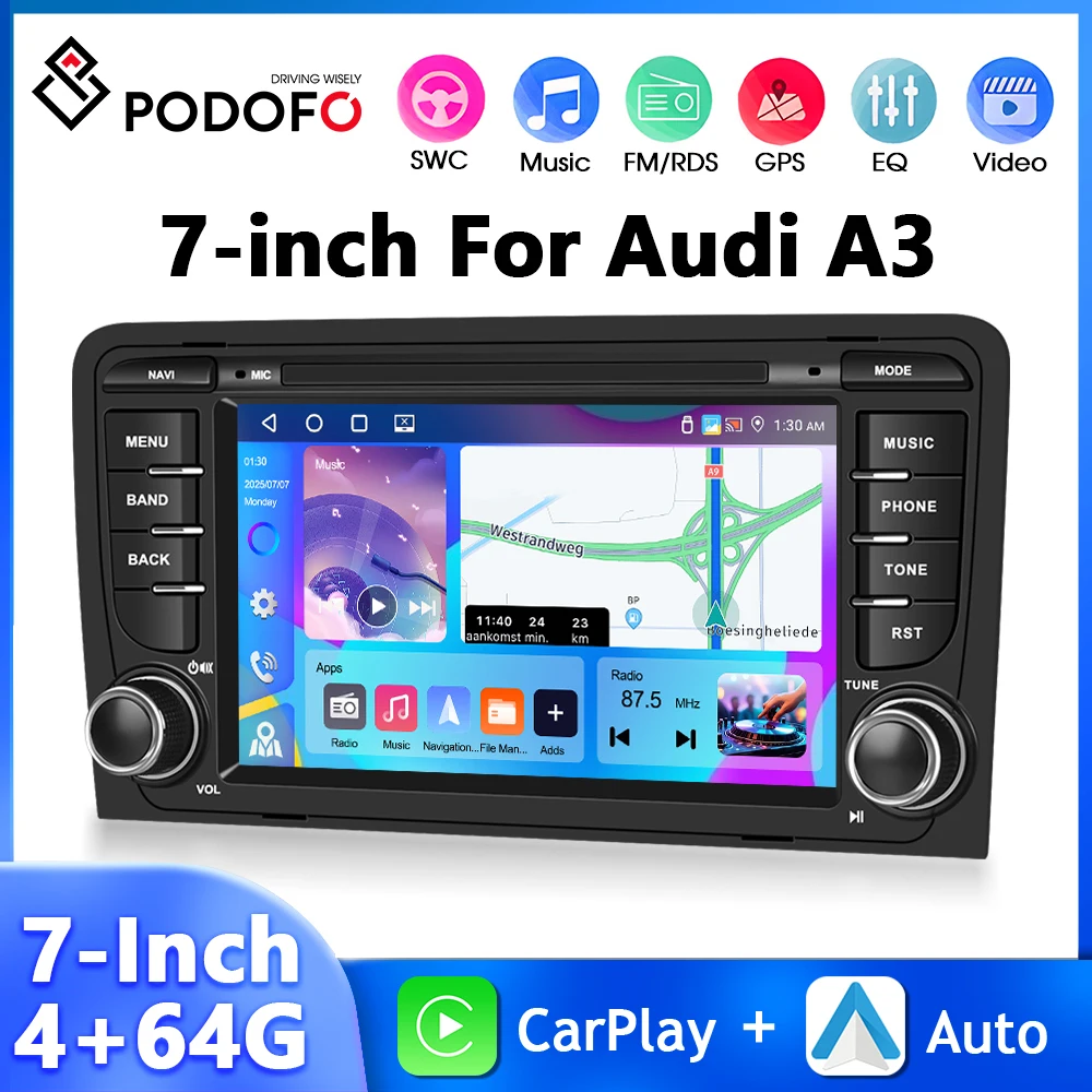 Podofo 2Din 4+64G C…