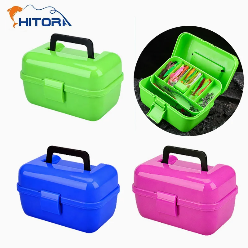 

Новая мини-коробка для рыболовных снастей, портативный двухслойный органайзер для приманок, многофункциональный кейс для хранения аксессуаров и инструментов