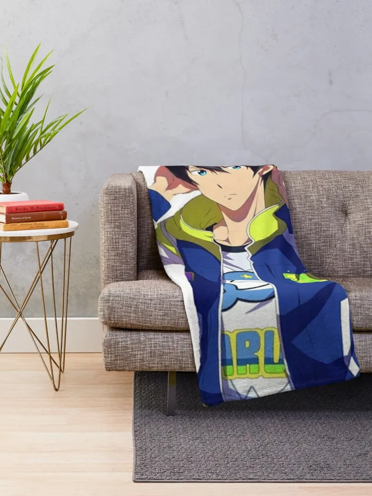 Haruka Nanase Throw Blanket Sofas Furry Blanket