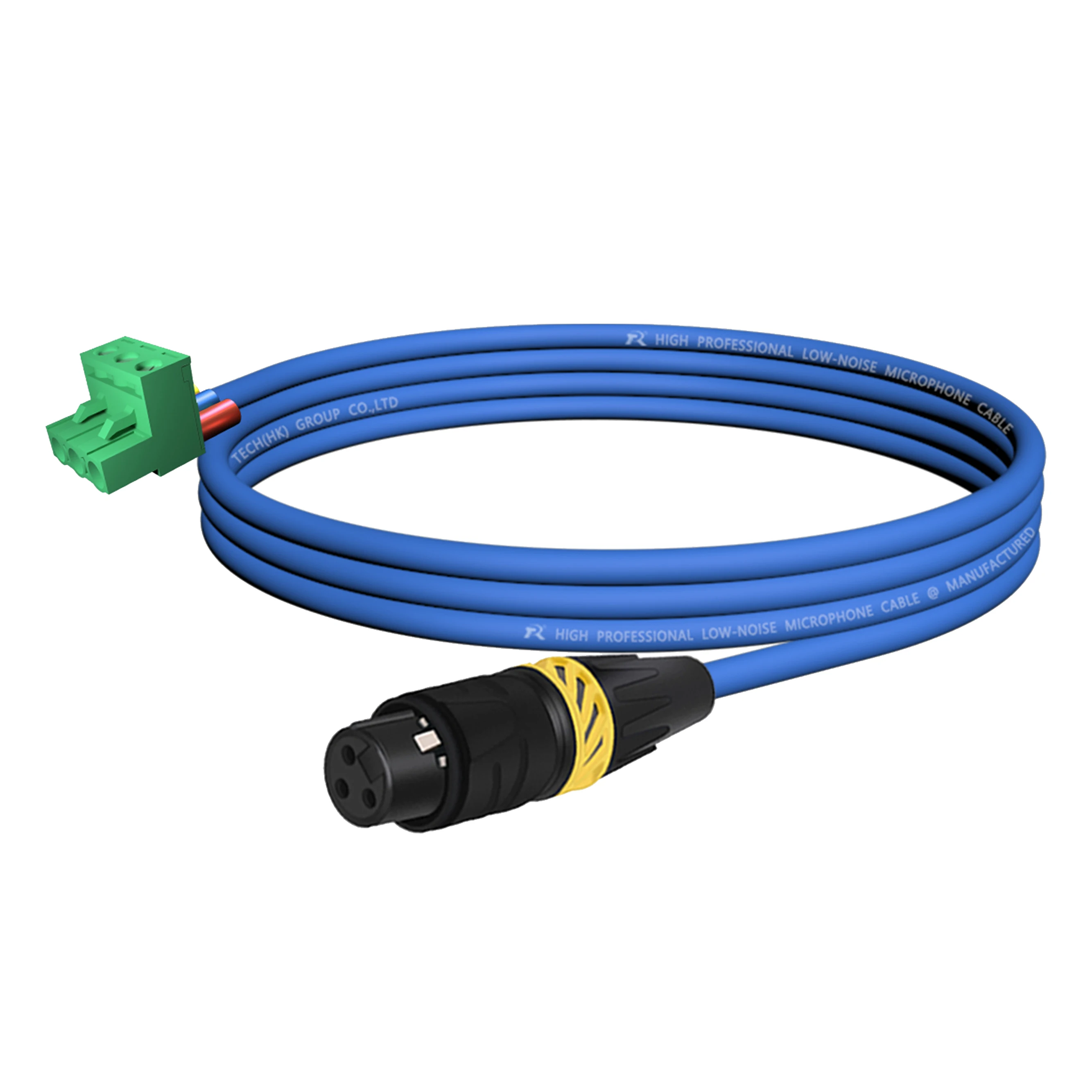 XLR zu Phoenix Kabel, Geräuscharmes 3-Pin XLR Buchse und Stecker zu PHX3M/2EDG 5.08 PCB Schraubklemmen-Adapterkabel mit Sicherem Endgriff – Detail 14