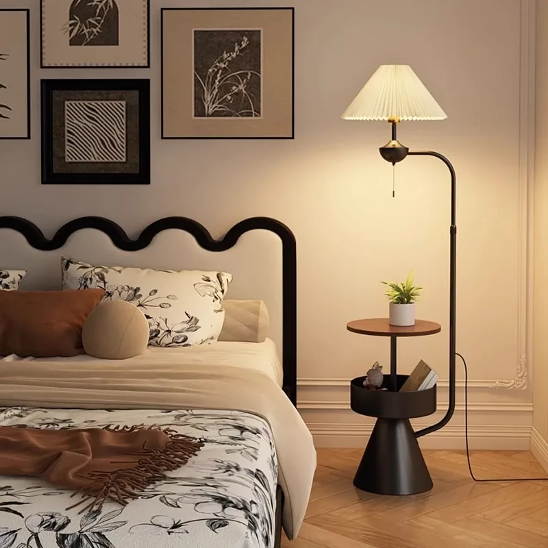 

French floor lamp, living room, bedroom, bedside, high-end atmosphere, stylish appearance, wabi sabi sofa, storage desk lamp